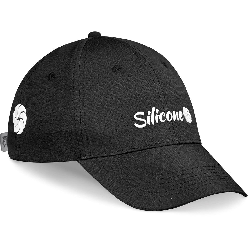 Pre-Branded Performance Cap Showcasing Silicone Branding - Image 2