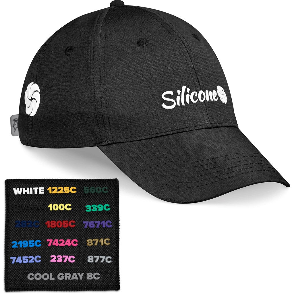 Pre-Branded Performance Cap Showcasing Silicone Branding - Image 4